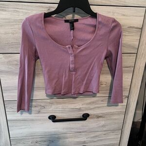 Forever 21 Lavender Crop Top